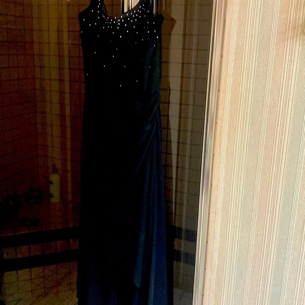 stylish black one piece pants bought for a wedding, New without tags